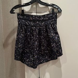 High waisted floral shorts